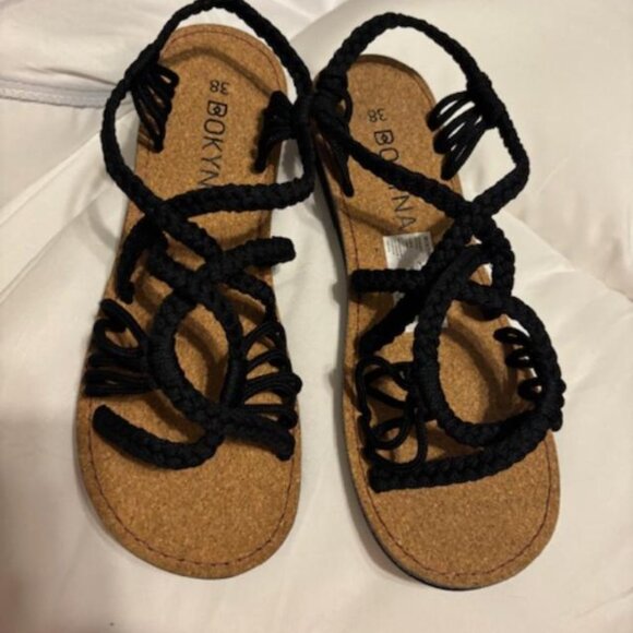 Bokyna Black Women's Sandals - Picture 6 of 8